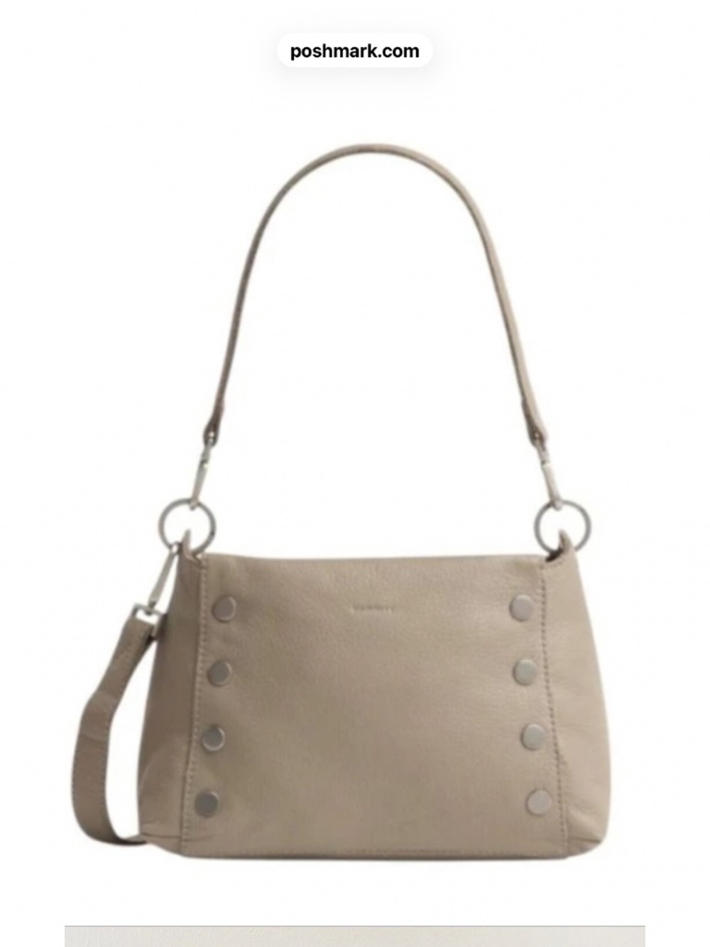 Hammitt Bryant Medium Pewter Pebble/ Brushed Silver Hardware
